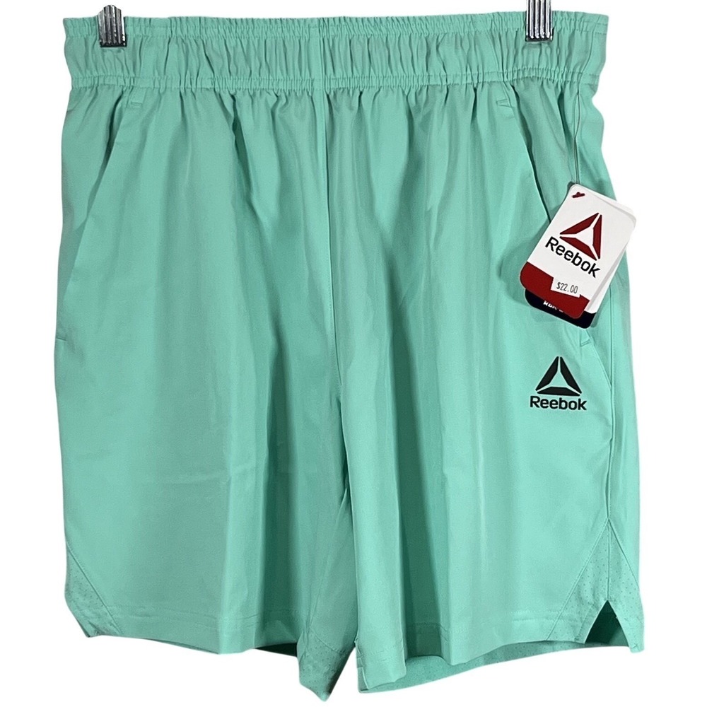 Reebok Shorts‎ Men's Size Small Blue Coral Aqua Playdry Active Athletic